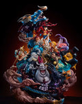 New G5 Studio One Piece Statue Monkey D Luffy Nica Teach Kaido 11 PCS Figure