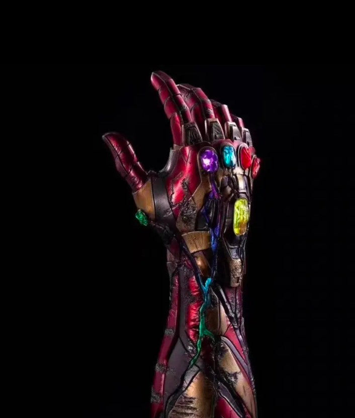 Marvel Nano Gauntlet Hand Statue with Infinity Stones Desk Decor And Stand