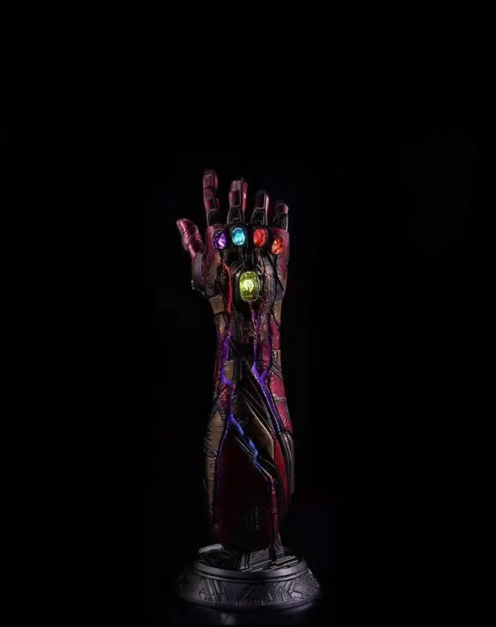 Marvel Nano Gauntlet Hand Statue with Infinity Stones Desk Decor And Stand