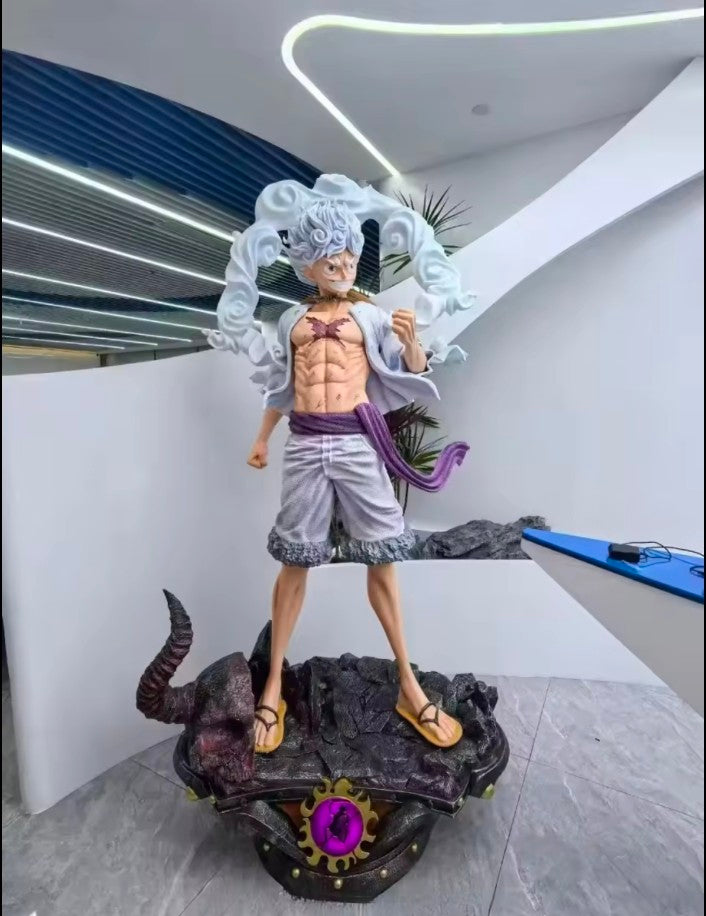 Scale Life-Size One Piece – Luffy Gear 5 (Sun God Nika) Statue