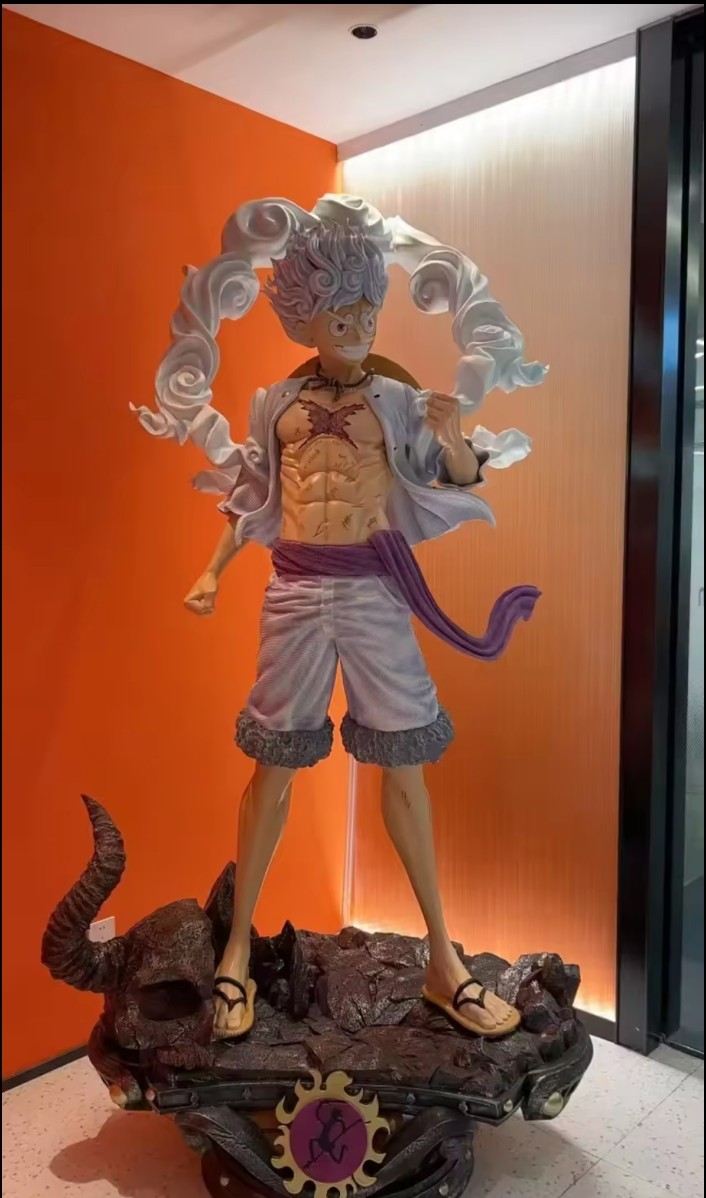 Scale Life-Size One Piece – Luffy Gear 5 (Sun God Nika) Statue