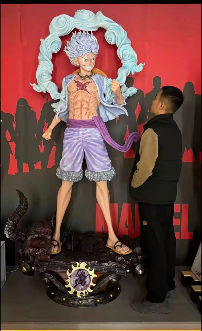 Scale Life-Size One Piece – Luffy Gear 5 (Sun God Nika) Statue