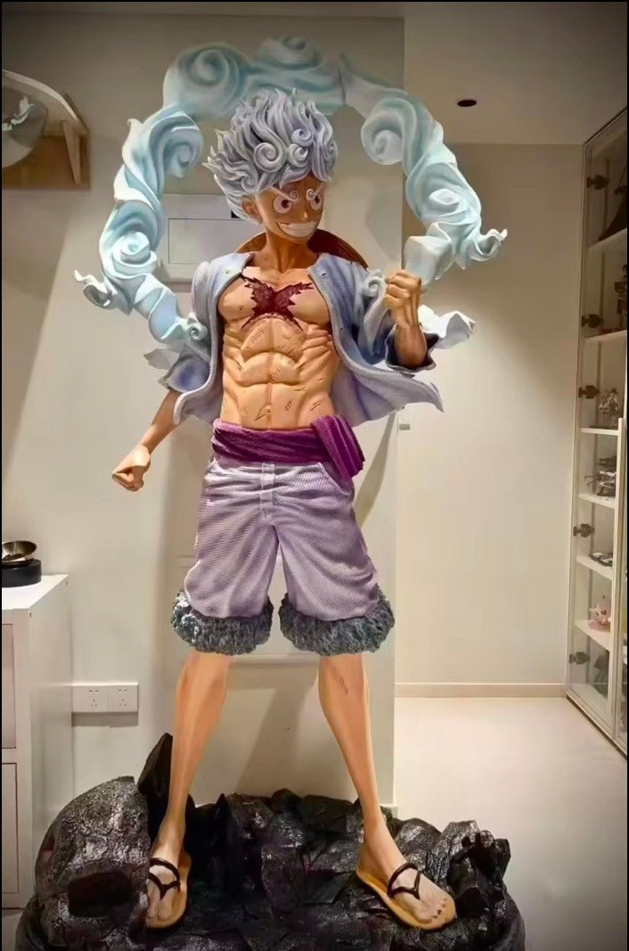 Scale Life-Size One Piece – Luffy Gear 5 (Sun God Nika) Statue