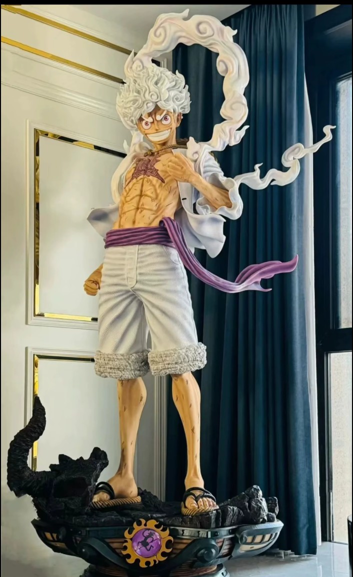 Scale Life-Size One Piece – Luffy Gear 5 (Sun God Nika) Statue